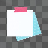 Note paper png journal sticker, transparent background