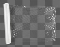 Stretch wrap roll png, plastic texture, transparent background