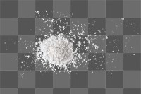 White powder png, collage element clipart, isolated object design