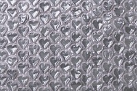 Texture png, heart shape bubble wrap design, transparent background