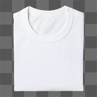 White folded t-shirt, casual fashion with design space