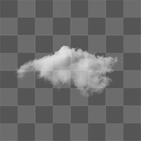 White cumulus cloud design element