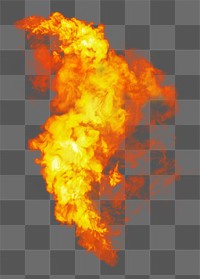 Flame smoke effect design element
