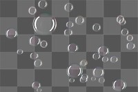 Transparent soap bubble pattern design element