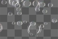 Transparent soap bubble pattern design element