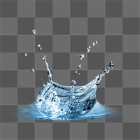 Water splash design element