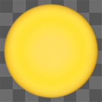 Yellow sunset projector lamp png design element