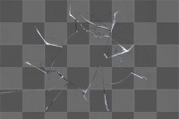 PNG cracked glass texture background transparent