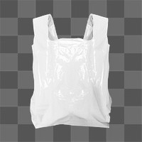 Plastic bag png on transparent background