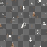 Christmas tree png pattern, transparent background, cute beige design