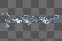Water splash png sticker, transparent background