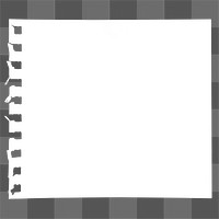 Notebook paper png ripped sticker, transparent background 