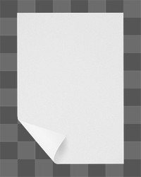 White paper png, stationery with design space