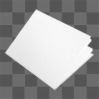 Blank book png sticker, transparent background and isolated object 