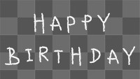 Happy birthday typography design element
