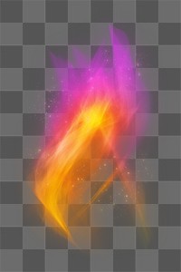 Png retro gradient fire flame graphic