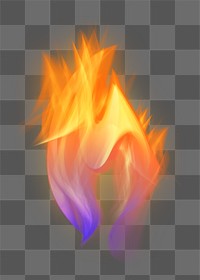 Png retro gradient fire flame transparent graphic