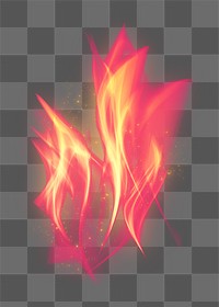 Png retro red fire flame graphic