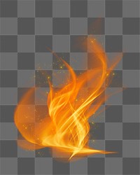 Png retro orange fire flame transparent graphic