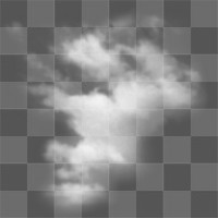 White cloud png on transparent background