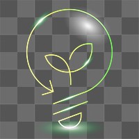 Environmental light bulb icon png clean technology symbol