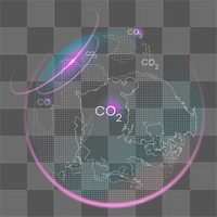 Global carbon emission png clipart