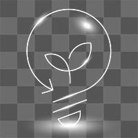 Environmental light bulb icon png clean technology symbol