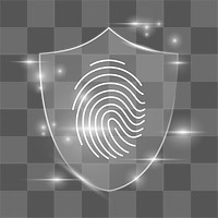 Fingerprint biometric scan png cyber security technology