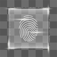 Fingerprint biometric scan png cyber security technology