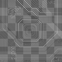 Futuristic microchip png background data digital transformation