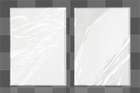 Picture frames png, white design, isolated object transparent background