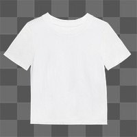 Men's white tee png t-shirt mockup