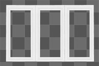 PNG white casement window, home exterior illustration