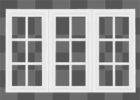 Sash window png clipart, home exterior design on transparent background