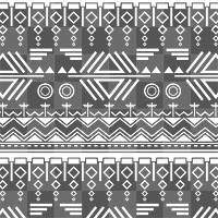 Tribal png seamless pattern, transparent background