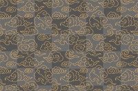 Cloud png pattern background wallpaper, gold oriental sticker illustration