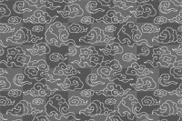 Cloud png pattern background wallpaper, white traditional sticker illustration