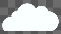 Cloud png flat sticker collage, transparent clipart