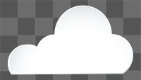 Cloud png sticker collage, 3d transparent clipart