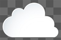 Cloud png sticker collage, 3d transparent clipart