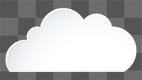 Cloud png sticker collage, 3d transparent clipart