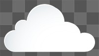 Cloud png sticker collage, 3d transparent clipart