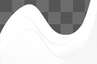 Png white wave border abstract design
