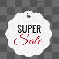 Super sale png badge sticker, shopping clipart transparent