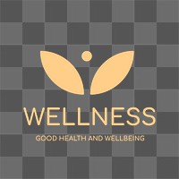 Spa logo png, health & wellness business branding design, wellness text