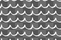 Wavy doodle png transparent background white lines design