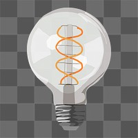 Light bulb png sticker, business creative illustration