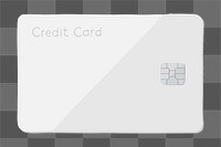 Credit card png sticker, cashless payment, finance illustration on transparent background