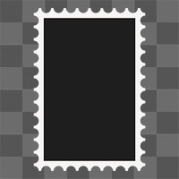 Stamp frame png sticker, blank space design on transparent background