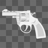 Gun png sticker, transparent background 